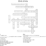 Elvis Presley Crossword WordMint