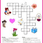 Free Mother S Day Crossword Puzzle Printable Mother S