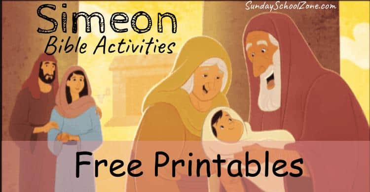 Free Printable Simeon Bible Activities On Sunday School Zone