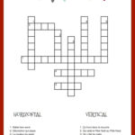 French Christmas Crossword Puzzle Printable Download Mots
