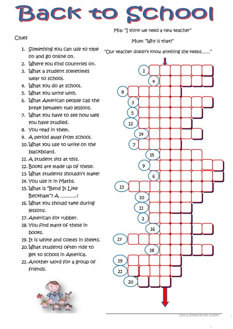 Easter Crossword Puzzles For High School Students Printable