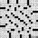 Indianapolis Star Crossword Answers