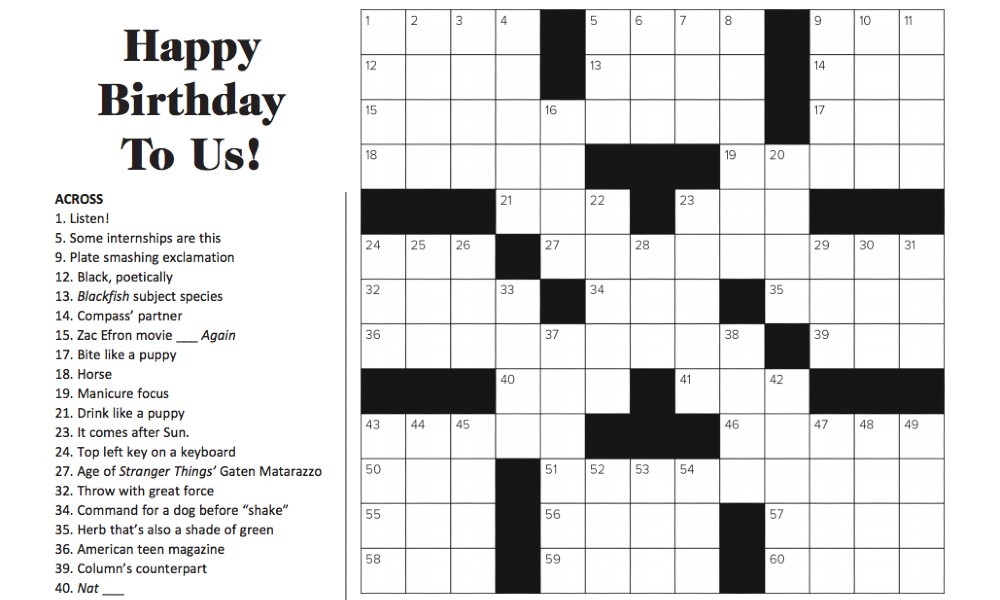 Printable Crossword Puzzles March 2 2022
