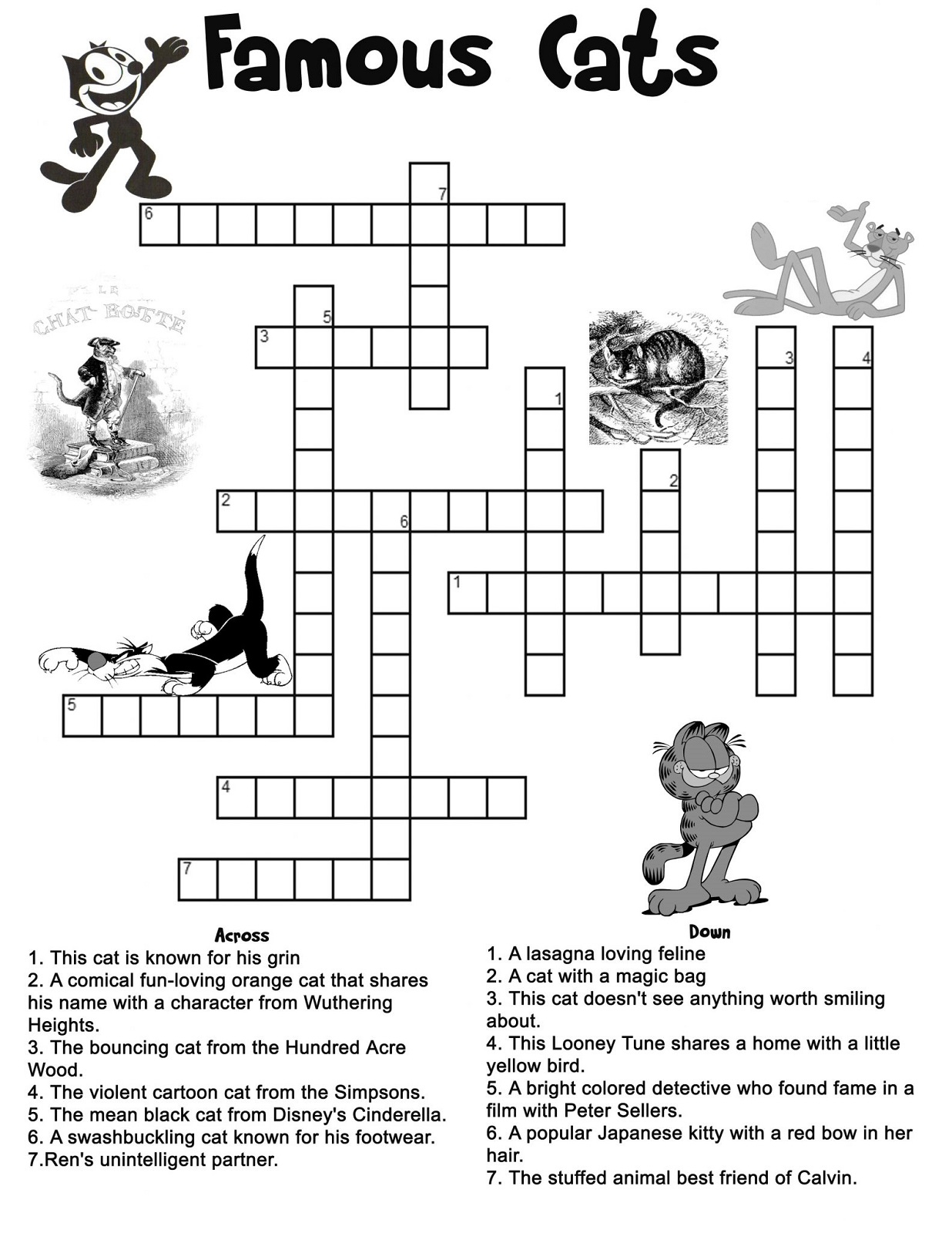 Kids Crossword Puzzles Printables