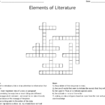 Literature Crossword Puzzles Printable Printable