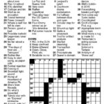 Newsday Crossword Puzzle For Aug 01 2020 By Stanley