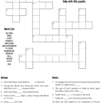Noah Crossword Kids Word Activity Kids Answers