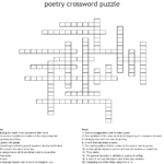 Poetry Crossword Puzzle WordMint