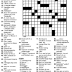 Printable Birthday Crossword Puzzles Printable Crossword