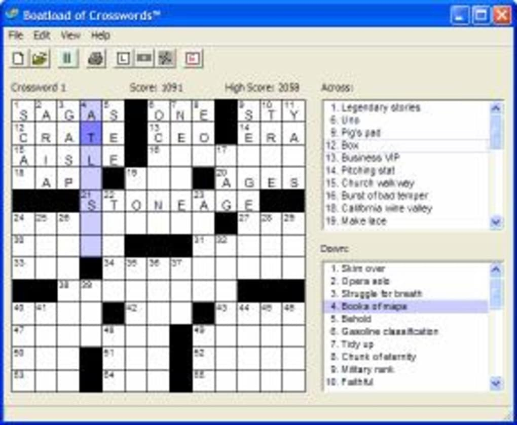 Free Printable Boatload Crossword Puzzles