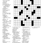 Printable Crossword Puzzles August 2017 Printable
