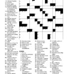 Printable Crossword Puzzles Will Shortz Printable