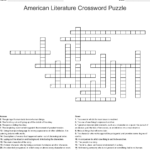 Printable Literature Crossword Puzzles Printable