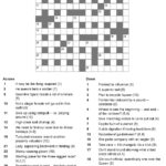 Printable Summer Crossword Puzzles Printable Crossword