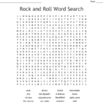 Rock Music And Famous Artist Word Search Wordmint Word