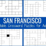 San Francisco Crossword Puzzles For Adults