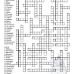 State Capitals Crossword Printable Crossword Puzzles