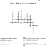 Static Electricity Crossword WordMint