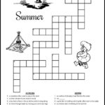 Summer Crossword Puzzles For Kids Printable Puzzles For
