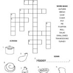 Thanksgiving Crossword Puzzle Printable With Word Bank