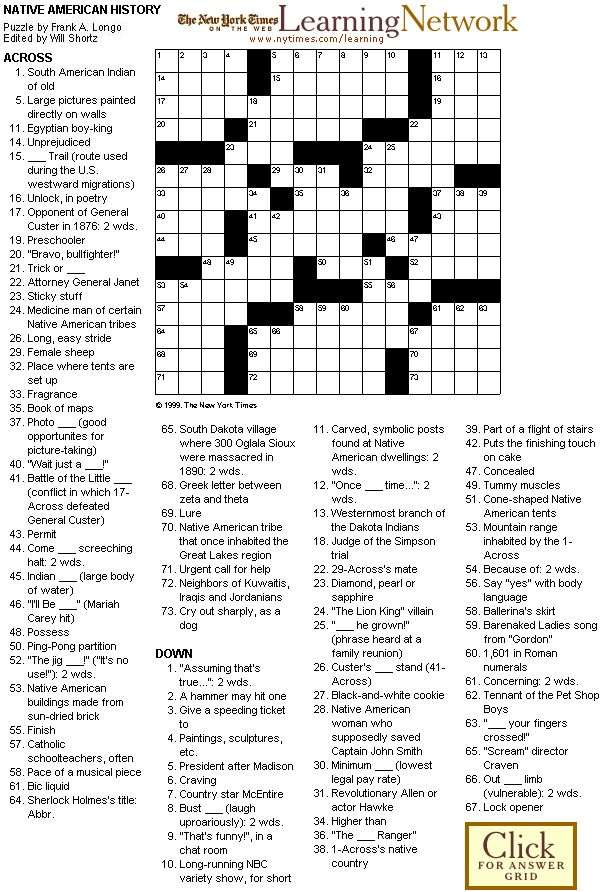 Wall Street Crossword Puzzle Printable