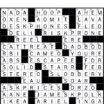 The New York Times Crossword Puzzle Solved Monday S New