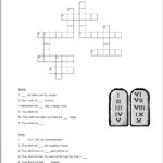 The Ten Commandments Crossword Kids Bible Study Lessons