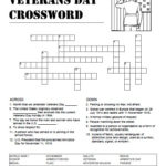 Veterans Day Crossword Free Printable
