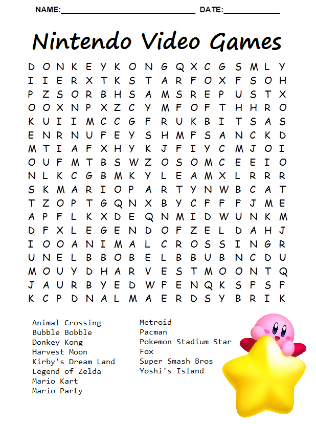 Make My Own Printable Crossword Puzzle Free