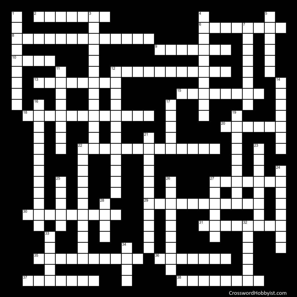 50 States Crossword Puzzle