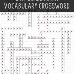 8th Grade Math Vocabulary Crossword Math Vocabulary 8th