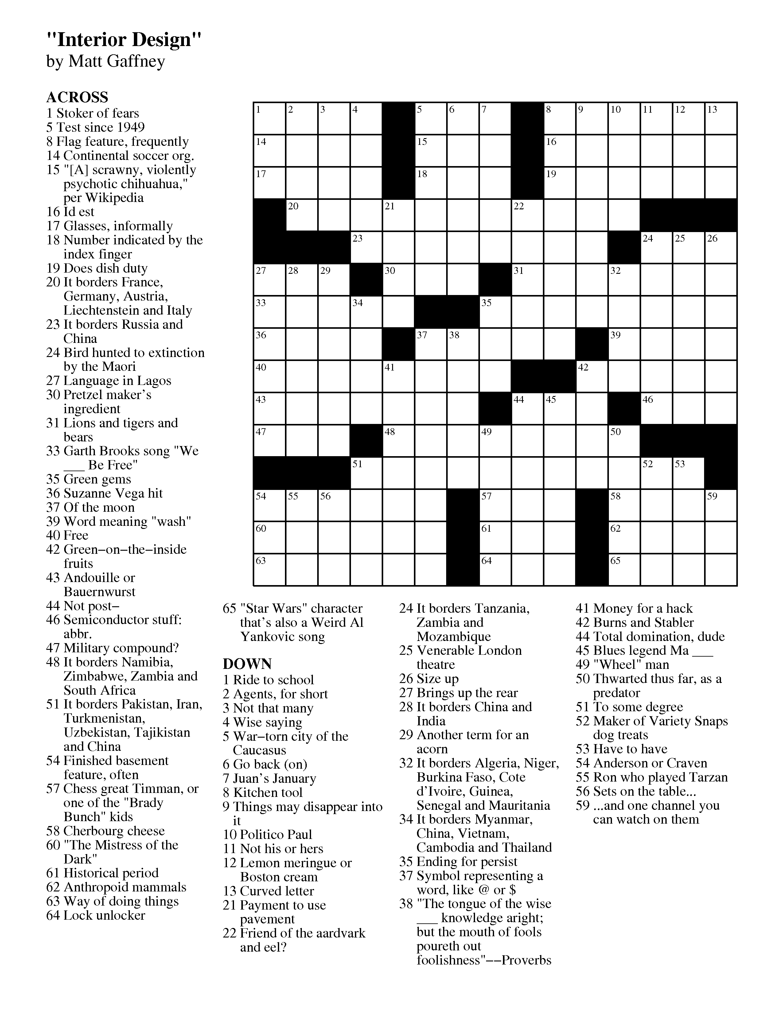 Well Reagle Crossword Puzzles Printable
