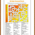 Birthday Crossword Puzzle Hard Word Puzzles For Kids