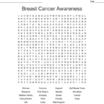 Breast Cancer Awareness Word Search Wordmint Printable