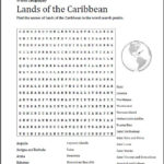 Caribbean Lands Word Search Puzzle Free To Print PDF