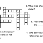 Christmas Crossword Puzzle ALL ESL