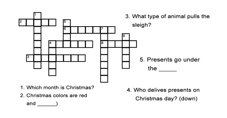 2nd Grade Vocab Printable Crossword Puzzles