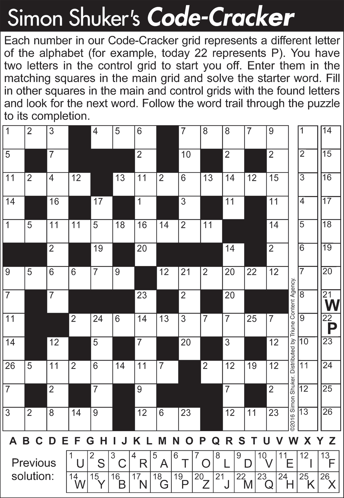 Printable Crossword Puzzles For July 2