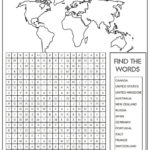 Country Word Search Monster Word Search