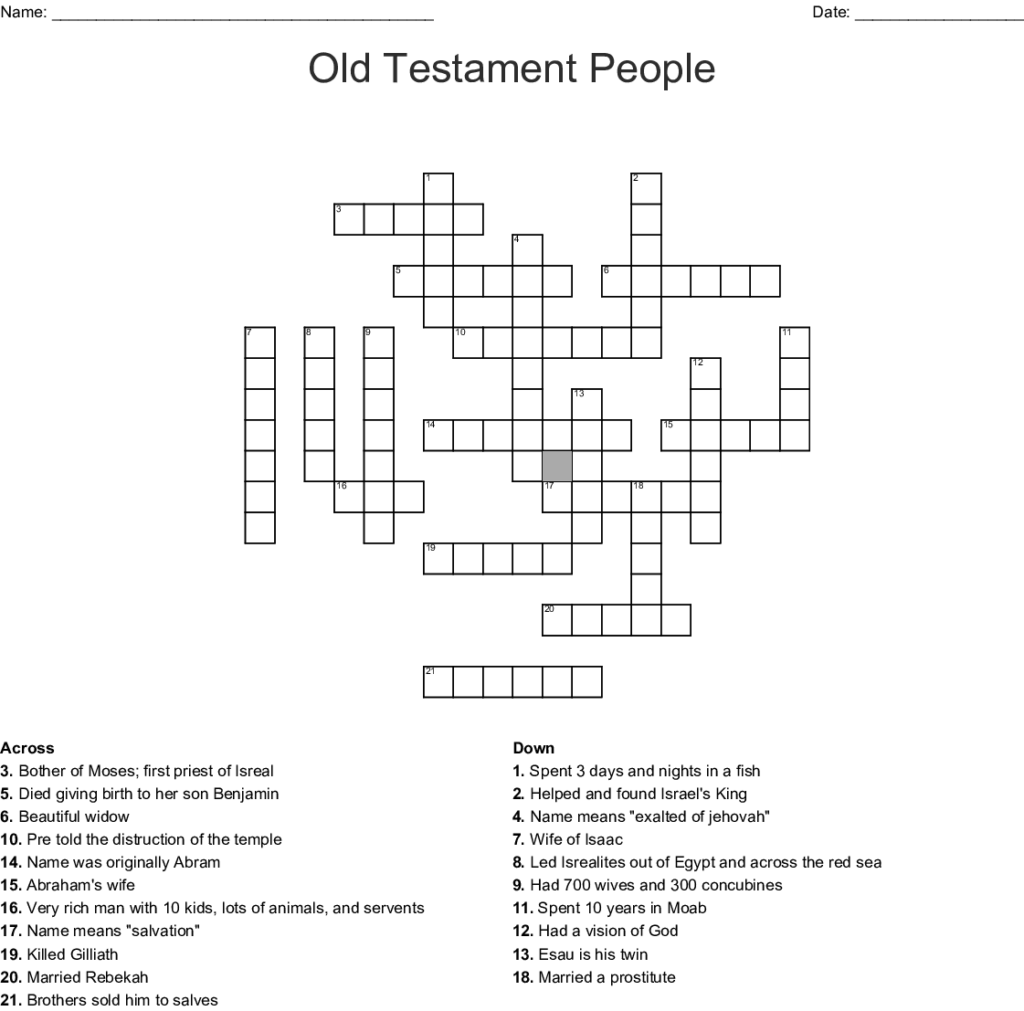 Crossword For 10 Year Olds Printable Sticker Pdf