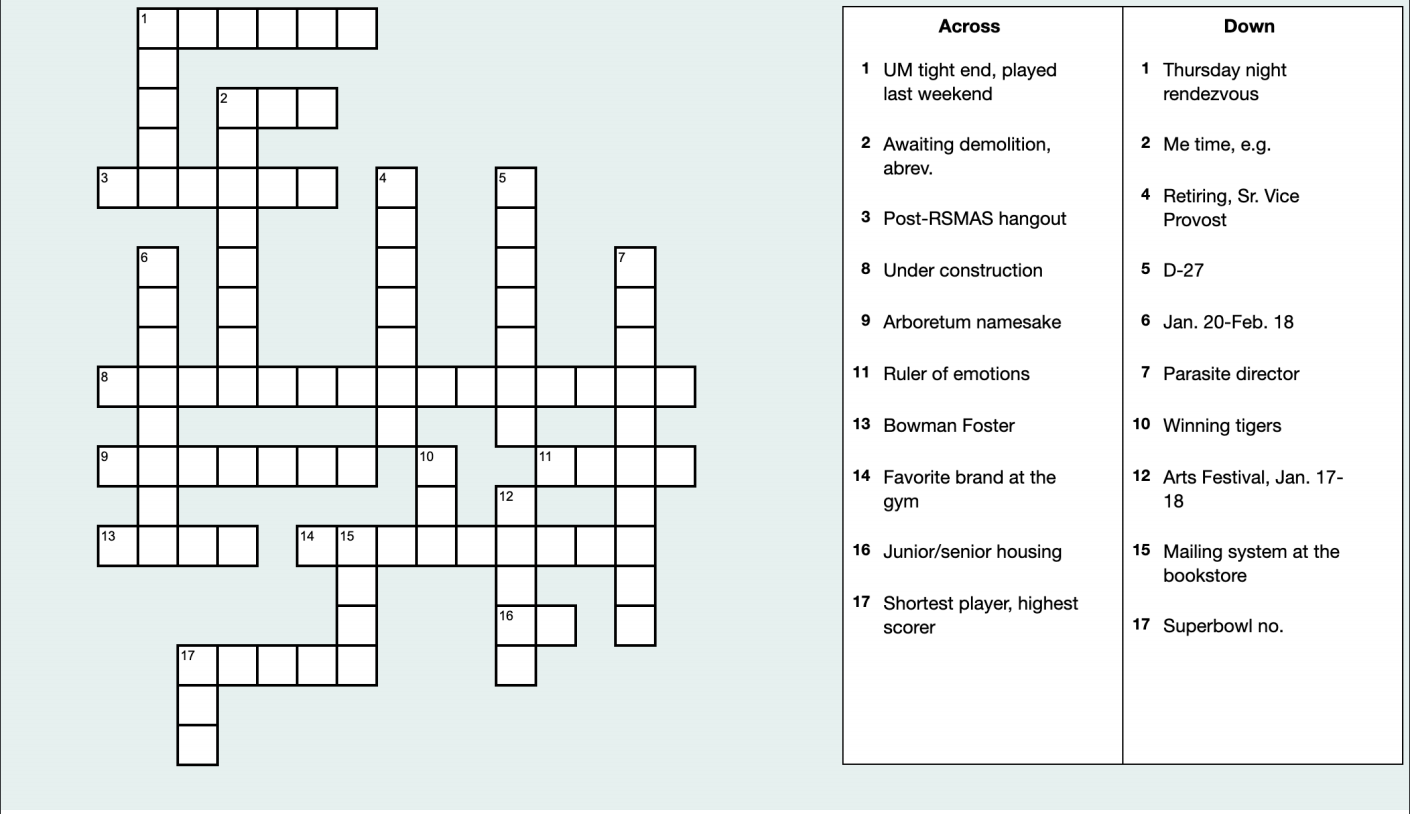Easy Crossword Puzzle With Answers Printable