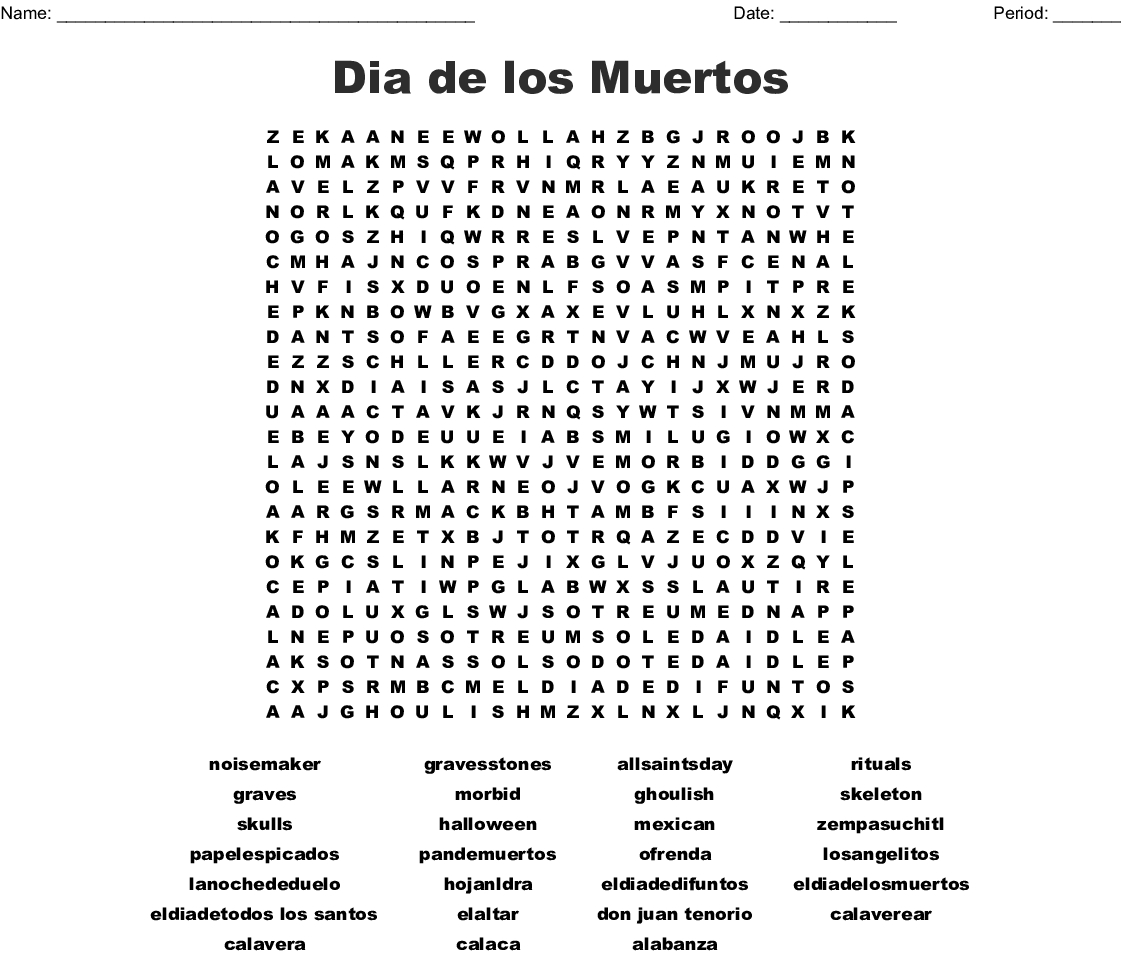 Printable Spanish Crossword Puzzles Answers