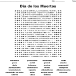 Dia De Los Muertos Word Search Word Db Excel
