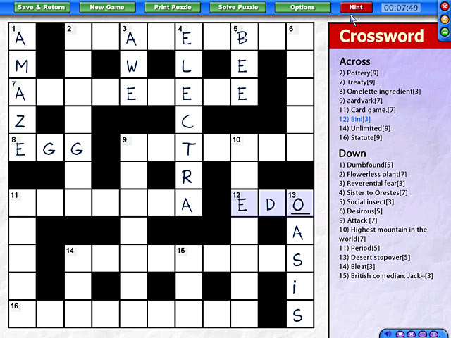 Video Game Crossword Puzzle Printable