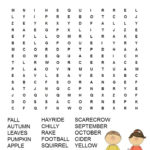 Fall Word Search Free Printable Learning Ideas For