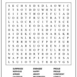 Feelings Word Scramble Worksheet 8 5 X11 In Size Fun