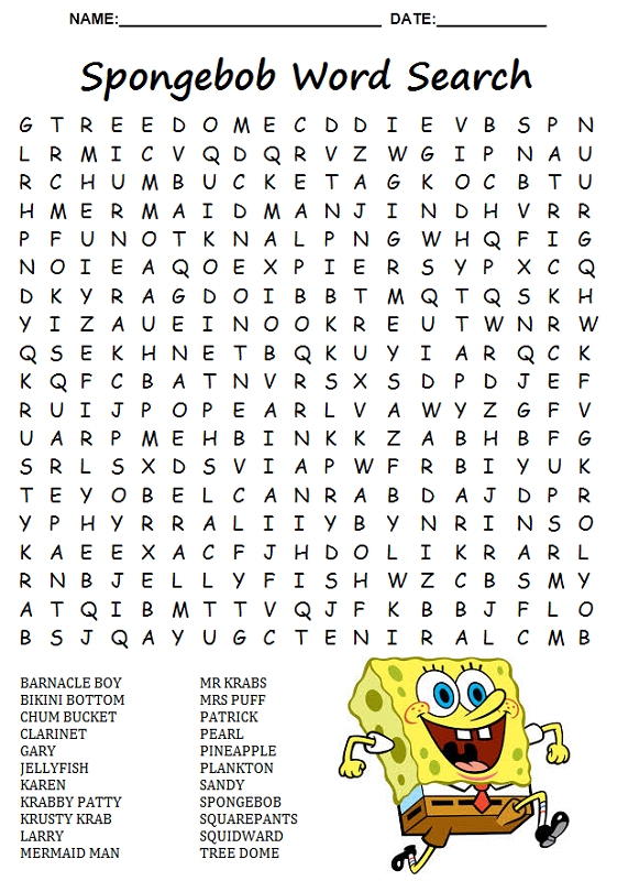 Free Children Word Search Activity Shelter