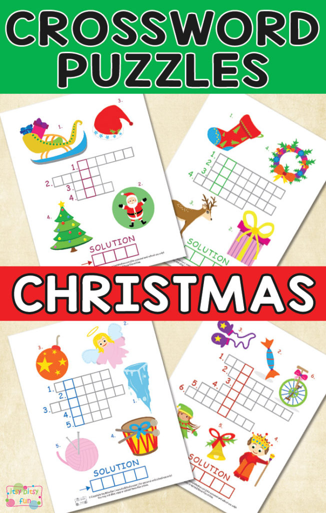 Free Christmas Crossword Puzzles Thrifty Homeschoolers