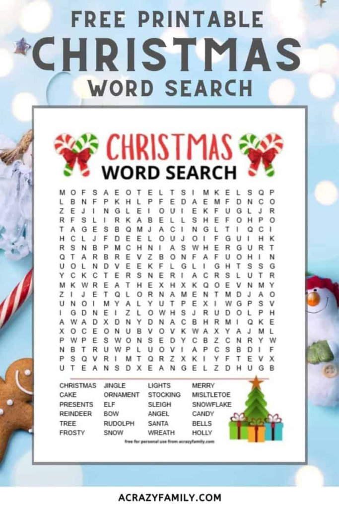Free Printable Christmas Word Search Hess Un Academy