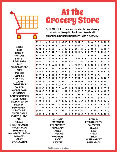 Free Printable Food Safety Crossword Puzzle